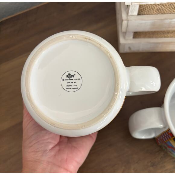 Lot of 2 Vintage Russ Chicken Soup Straight From the Coop Mugs Large - Picture 4 of 4